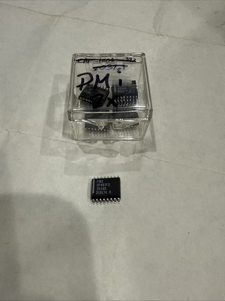 Lote de 8 amplificadores cuádruples de precisión PMI OP497FS - SOIC-16 - NOS - versión PMI rara Foto 1 de 1