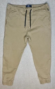 Hollister Hose Herren XXL Skinny Jogger hellbraun Advanced Stretch Chino Gummizug 2XL - Bild 1 von 13