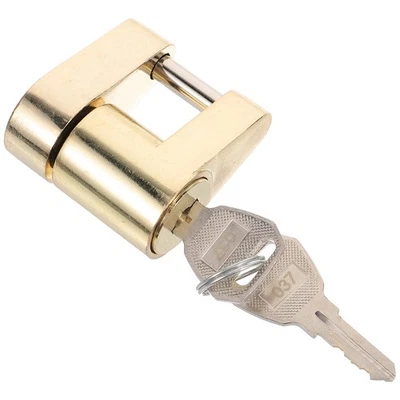  Coupleur de remorque Cadenas Solide Serrures en laiton solide pour la - Imagen 1 de 4