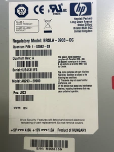 HP LTO5 FC HH Tape with Tray AQ293C Scalar i40 i80 1-03562-01 3-05436-01 - Picture 1 of 1
