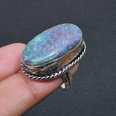Ruby Fuchsite Handmade Jewelry Ring US Size 6 h277 - Image 1 of 3