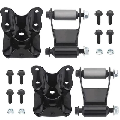 2x Rear Leaf Spring Rear Hanger Bracket and Shackle Kit for Ford Ranger Mazda Foto 1 de 4