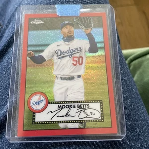 Redux Mookie Betts 2021 Topps 1952 rojo paralelo #15/70 casi nuevo - Imagen 1 de 2