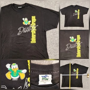 VTG 90s Y2K Oregon University Ducks Disney Donald Mens 2XL XXL Graphic T Shirt - Picture 1 of 12