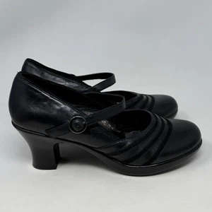 Dansko Becky Pumps Womens 9.5 - 10 EU 40 Black Leather Mary Jane Shoes - Picture 1 of 13