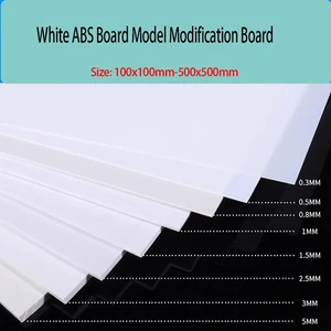 White ABS Board Model Modification Board Thickness 0.5mm- 5mm Customized - Picture 1 of 6