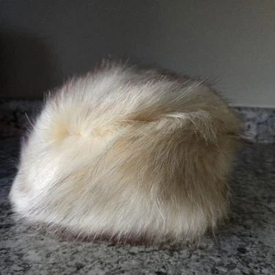 Zeagoo 2010 искусственного меха пушистый белый и бежевый зимний русский казачий стиль шляпа  - Изображение 1 из 4