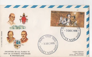 VATIKAN - STAAT - FDC - 1970 - PAPST - BESUCH - AUSTRALIEN - SYDNEY - ROM - Bild 1 von 1