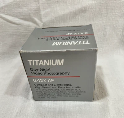 Titanium Digital Super Wide Angle  0.42X AF Lens Pro High Resolution Macro 260IT - Image 1 of 4