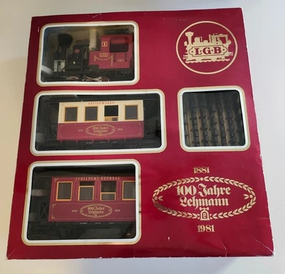 LGB  100 Year Anniversary Red Passenger Set No Transformer TESTED! New, OB! - Image 1 of 4
