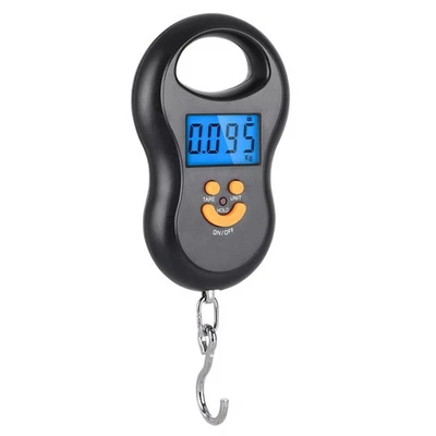 Digital Fish Scale features a wide, easy-to-read, and backlit LCD display 110 lb - Image 1 of 4