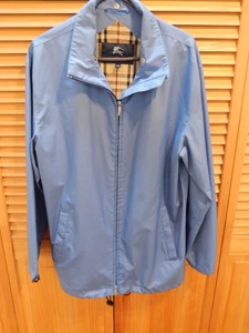 Burberry London Blue Polyester Weather Jacket - Mens - S - Picture 1 of 10