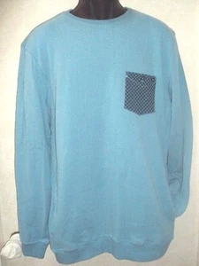 NEW RIP CURL OVER SEAS CREW FLEECE MEN'S PULLOVER ADRIATIC BLUE MEDIUM code RR57 - Picture 1 of 3