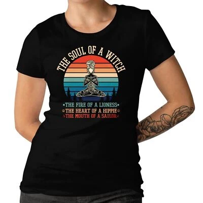 UNEEK The Soul Of A Witch Ladies T-shirt Yoga Hippie Shirt Men's Size Available Top