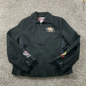 Napa Nascar Michael Waltrip 15 Womens Size Medium Full Zip Black Jacket - Picture 1 of 9