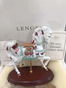 NEW LENOX 2005 CHRISTMAS CAROUSEL HORSE Annual Limited Ed sculpture Boxed -COA - Picture 1 of 9