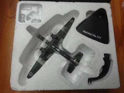 ATLAS 1:144 HEINKEL HE-177 'MILITARY GIANTS OF THE SKY' WW2 DIECAST PLANE - Image 1 of 2