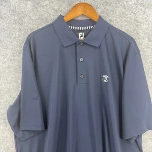 FootJoy FJ Herren XL dunkelblau Golf Poloshirt The Country Club Logo auf der Vorderseite - Bild 1 von 12