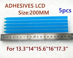 Set of 5 Pull tabs stretch release adhesive strips tape LCD screen without tabs - Afbeelding 1 van 7