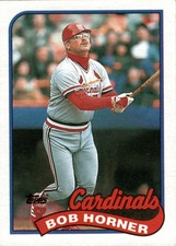 1989 Topps #510 Bob Horner  St. Louis Cardinals MLB Vintage Baseball Card