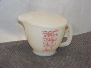 VINTAGE TUPPERWARE 3 TASSEN/1 LITER MESSKRUG 1288-3 MIT DECKEL 697-6 VON 1977 - Bild 1 von 4