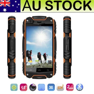 3G Outdoor Rugged Smart Phone Android Discovery V8 Unlocked Mobile Phone Orange - Picture 1 of 12