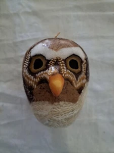 Snowy Owl Candle Unused Solid Wax 12cm New - Picture 1 of 4