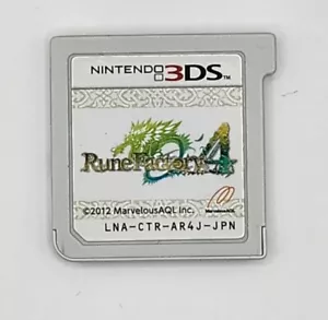 Rune Factory 4 Cartridge Only 3DS Japanese Version Tested USA Seller - Picture 1 of 2