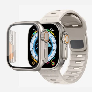 Para Apple Watch 40/41/44/45 mm Cubierta de actualización Cambiar a Ultra Estuche Correa de goma - Imagen 1 de 32