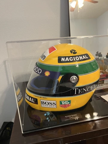 Ayrton Senna Helmet full size 1:1 Cover