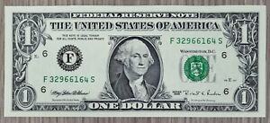 1995 One Dollar Bill $1 Federal Reserve Note High Grade UNC UNCIRCULATED #64658