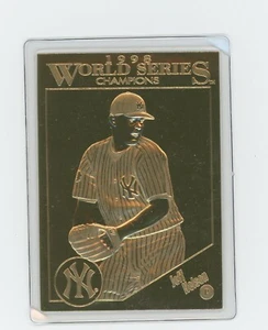 Jeff Nelson 1998 Danbury Mint New York Yankees Sealed 22 kt Gold Card #32 Bent - Picture 1 of 1