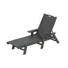 Adirondack Outdoor Chaise Lounge Seat Chair For Patio Garden Beach Pool Backyard
