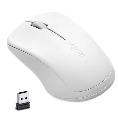 RAPOO 2.4GHz 1000 DPI Wireless Optical Mouse with USB Receiver for PC Laptop - Image 1 of 4