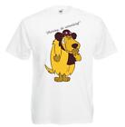 Unisex White Muttley Do Something Crazy Races Cartoon Quote T-Shirt