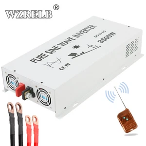 3500W Pure Sine Wave Inverter 24V to 110 120V Power Converter Car Remote Control - Picture 1 of 9