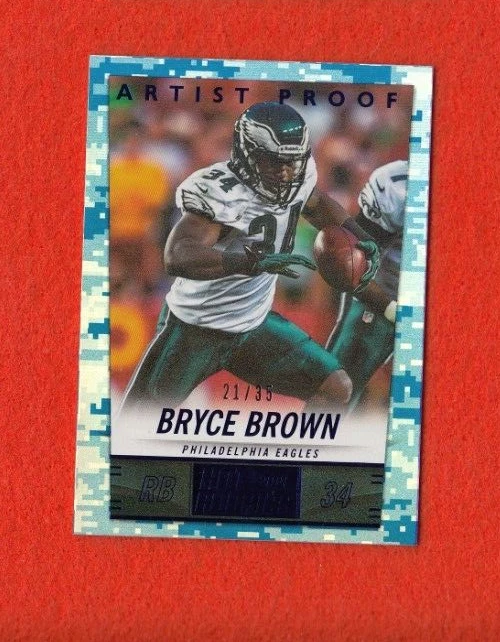 2014 Score Bryce Brown Artist Proof Philadelphia Eagles 21/35 #168 - Image 1 of 1