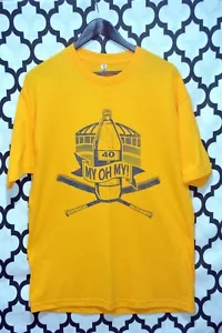 Seattle Mariners 40oz of My Oh My 1977 mariners yellow short sleeve shirt size L - Picture 1 of 3