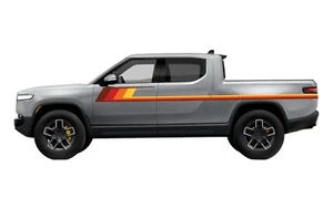 Retro Sport Rayas Calcomanía Pegatina Diseño Gráfico Puerta Kit para Rivian R1T Eléctrico - Imagen 1 de 4