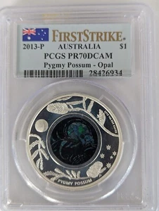 2013-P Australia Pygmy Possum Opal PCGS PR70DCAM First Strike - Bild 1 von 2