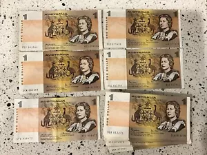 5 TIMES $1 AUSTRALIAN BANKNOTES GOOD CONDITION AS IN PHOTOS FREE POSTAGE - Picture 1 of 1