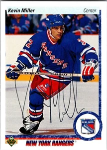 1990-91 Upper Deck Kevin Miller Autographed Card - New York Rangers - TTM - Picture 1 of 2