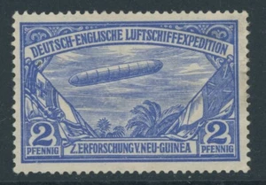 DNG Luftschiff Spendenmarke 1 M blau LUXUS Fotoattest Jäschke BPP - sehr selten! - Bild 1 von 3