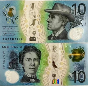 Australia 10 Dollars P-63 Polymer UNC NEW Banknote - Picture 1 of 2