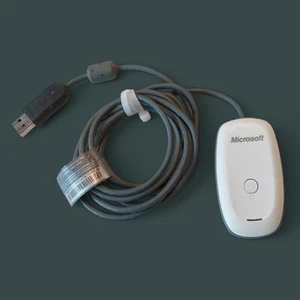 Original Microsoft Wireless Receiver PC + Xbox 360 Controller Adapter Kabel Weiß - Bild 1 von 1