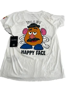 Lauren Moshi X Disney Pixar Mr Potato Head T Shirt NWT XS Elara Graphic Top - Picture 1 of 3