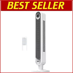 42-Inch Bladeless Tower Fan: Quiet Oscillating Cooling with Remote Control - Picture 1 of 9
