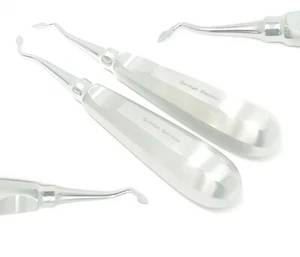 2 Dental Tooth Surgery Right + Left Spade Concave Root Tip Elevator #60R + #60L - Picture 1 of 4