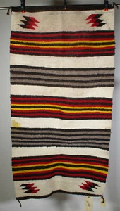 Alfombra navajo 29""x53" artefacto indio nativo americano aprox.: 1920 - Imagen 1 de 4