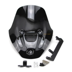 Black Windshield Touring Windscreen for Ducati Diavel V4 23+ Air Wind Deflector - Picture 1 of 9